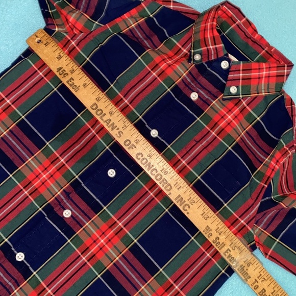 CREWCUTS RE-IMAGINED by J CREW plaid tartan button down long sleeve NEW size M - Picture 9 of 12